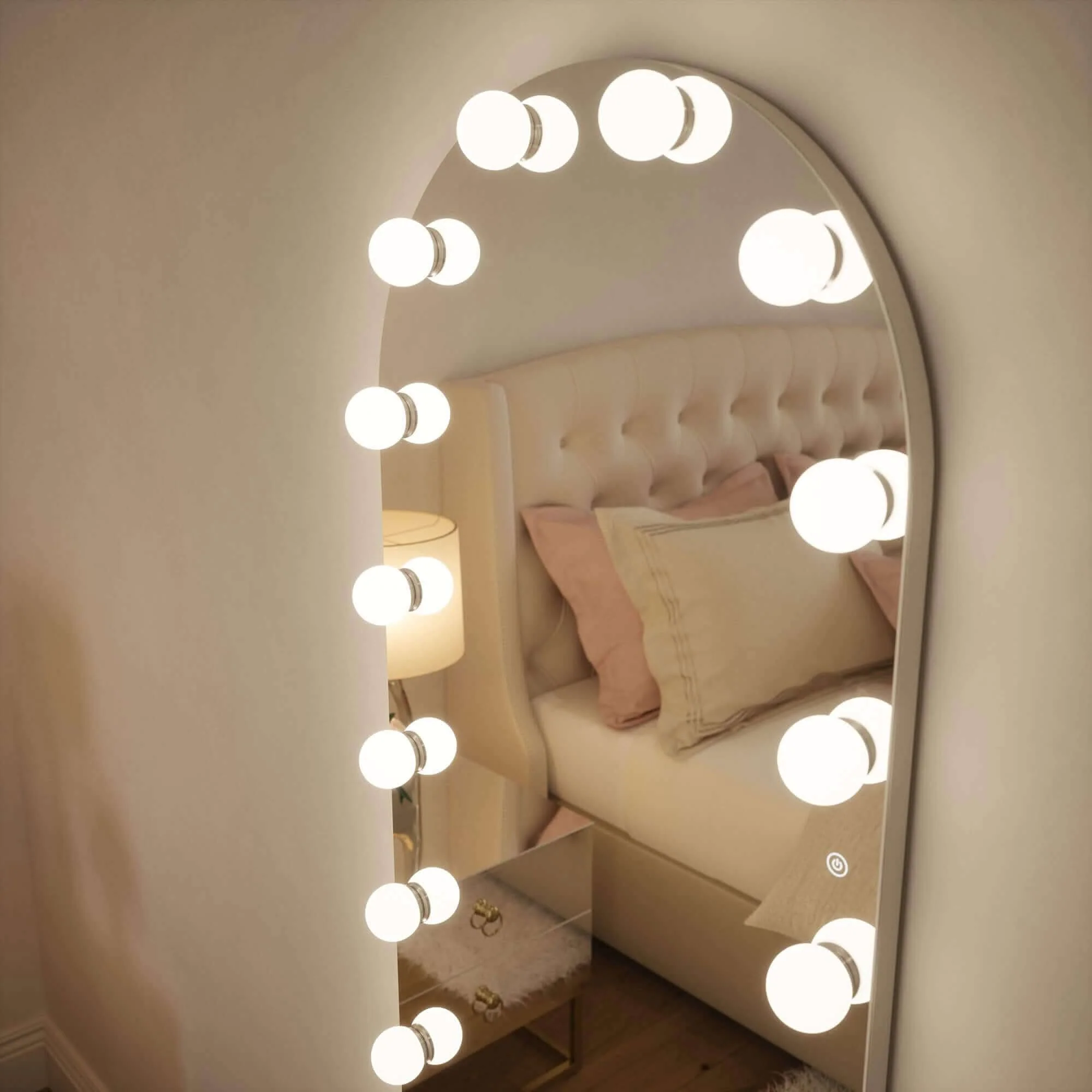 Angelina Full Length Arch Hollywood Mirror 160 x 60cm - Image 5