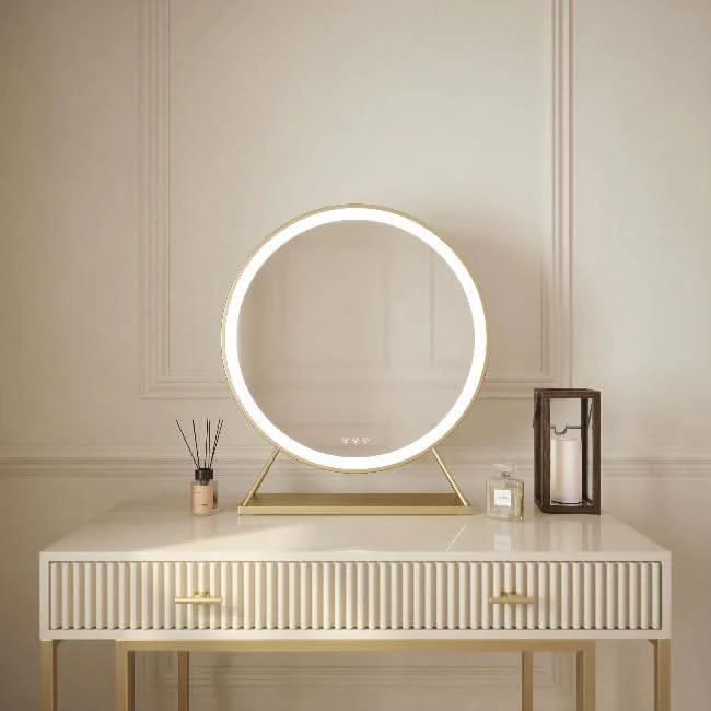 Anne Round Hollywood Mirror Gold 60x67CM - Image 14