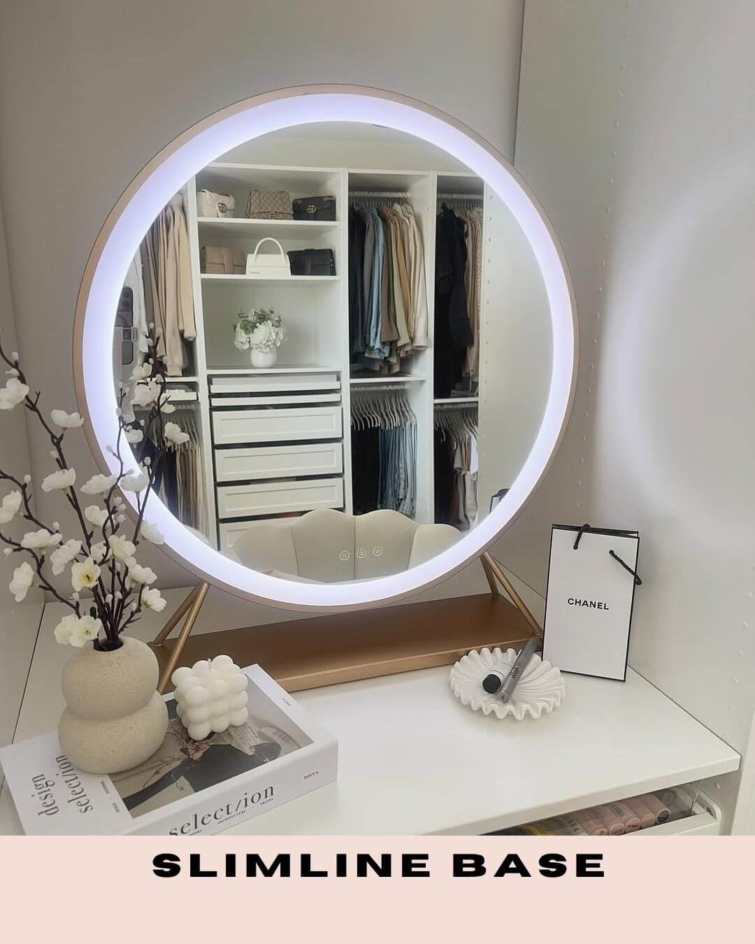 Anne Round Hollywood Mirror Gold 60x67CM - Image 7