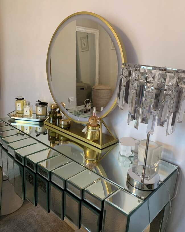 Anne Round Hollywood Mirror Gold 60x67CM - Image 8