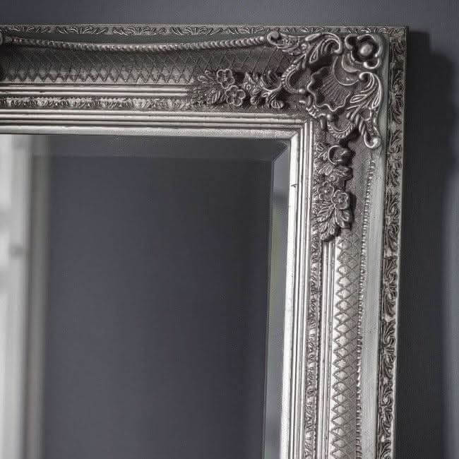 Victoria Silver Baroque Leaner Mirror 165cm X 80cm - Image 3