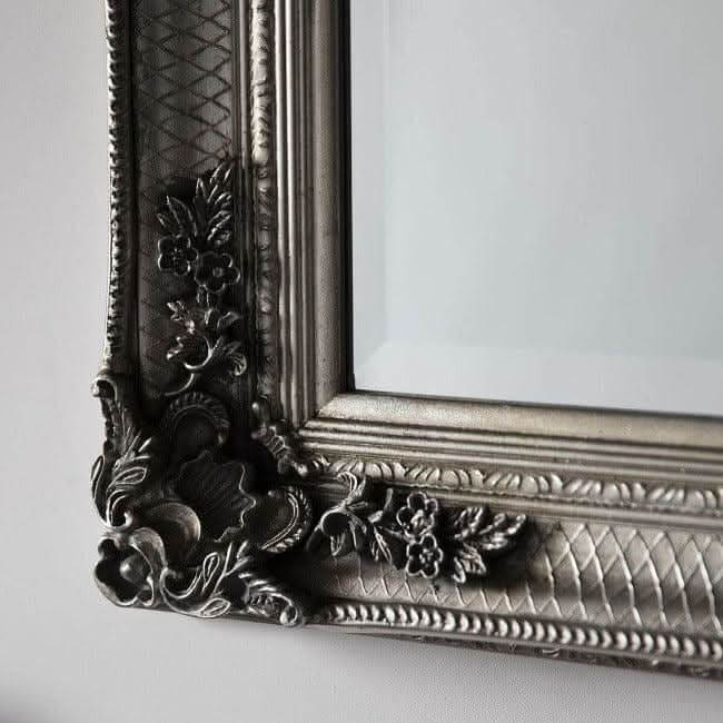 Victoria Silver Baroque Leaner Mirror 165cm X 80cm - Image 4