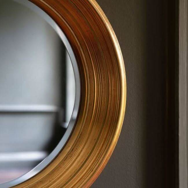 Chaplin Round Gold Mirror - Image 3