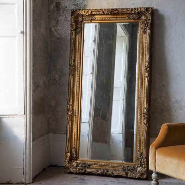 Charles Leaner Mirror in Gold 176cm x 90cm - Image 5