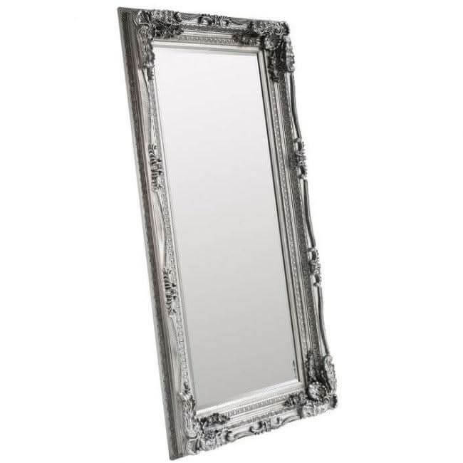 Charles Leaner Mirror in Silver 176cm x 90cm - Image 4