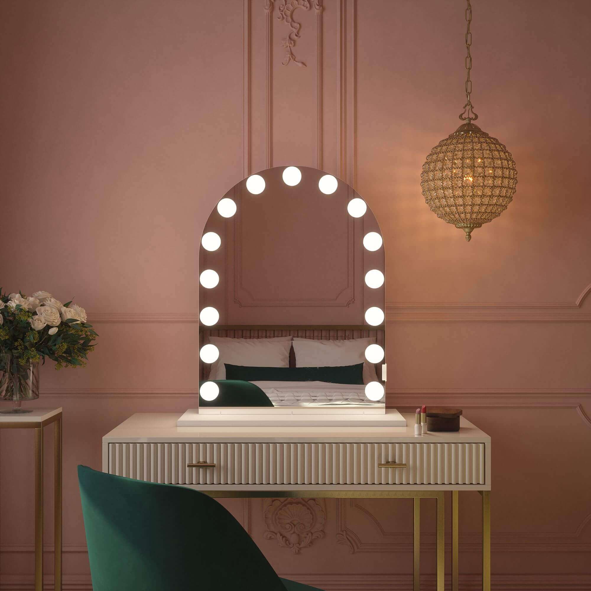 Charlize Arch Hollywood Mirror 80 x 60cm - Image 15