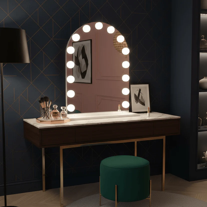 Charlize Arch Hollywood Mirror 80 x 60cm - Image 4