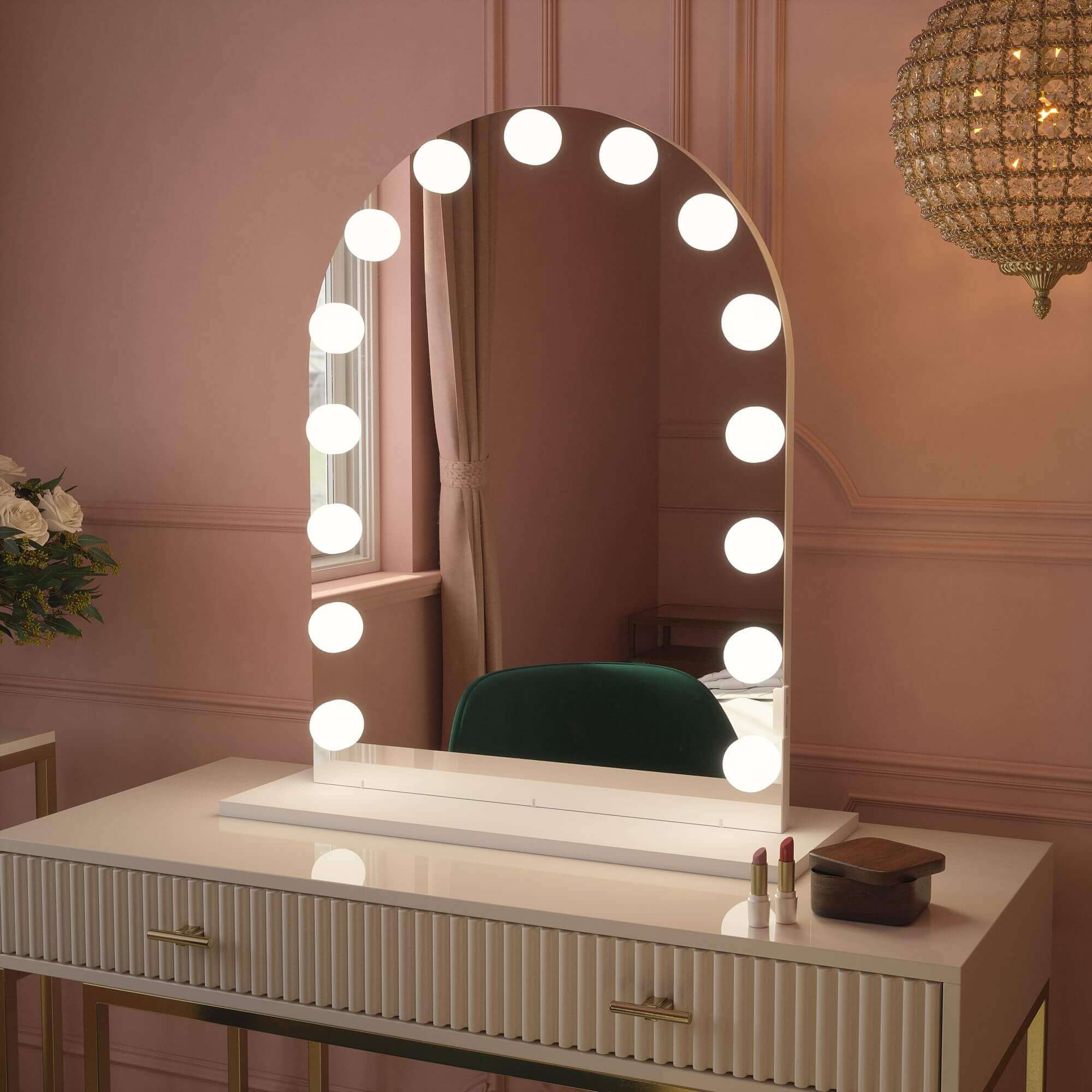 Charlize Arch Hollywood Mirror 80 x 60cm - Image 5