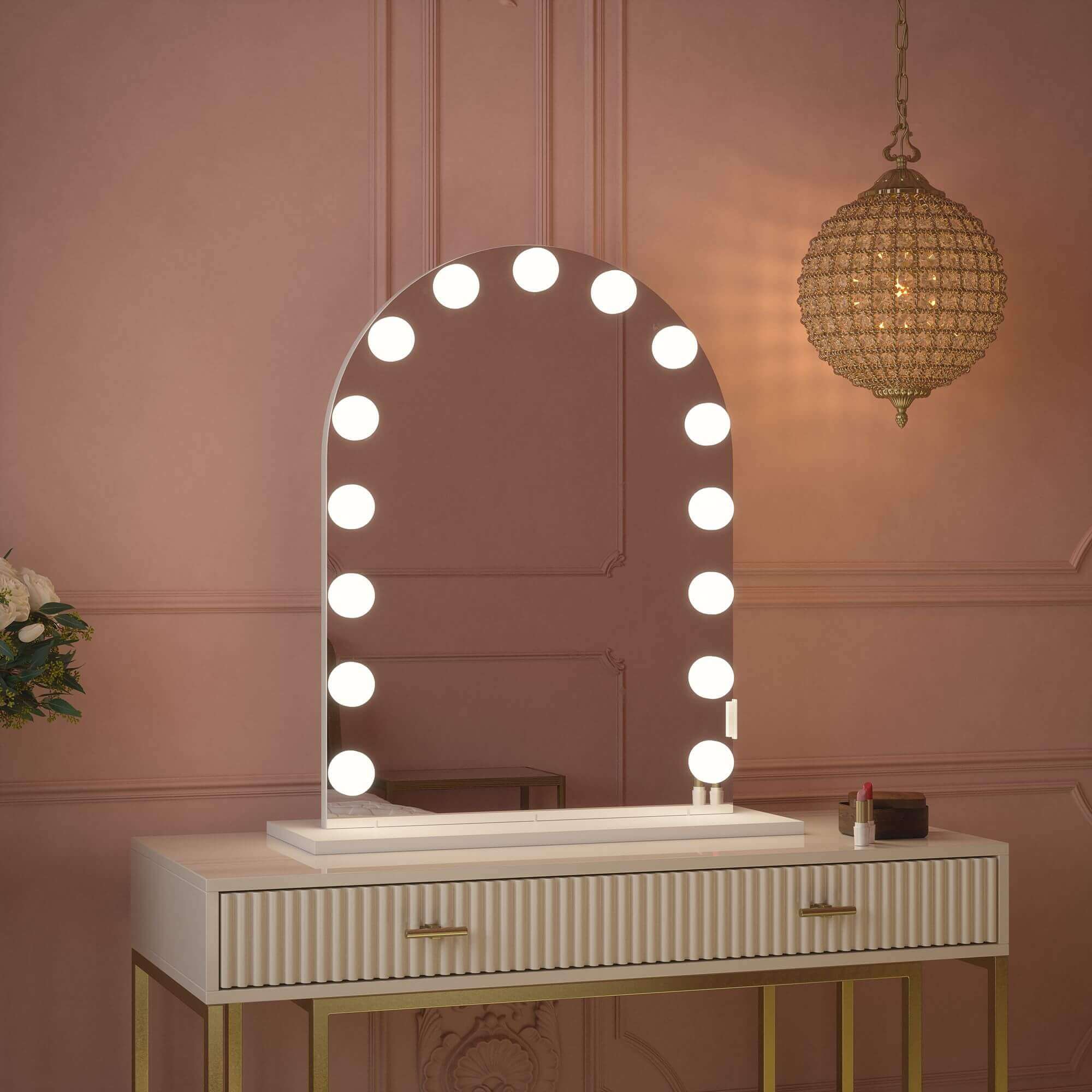 Charlize Arch Hollywood Mirror 80 x 60cm - Image 7