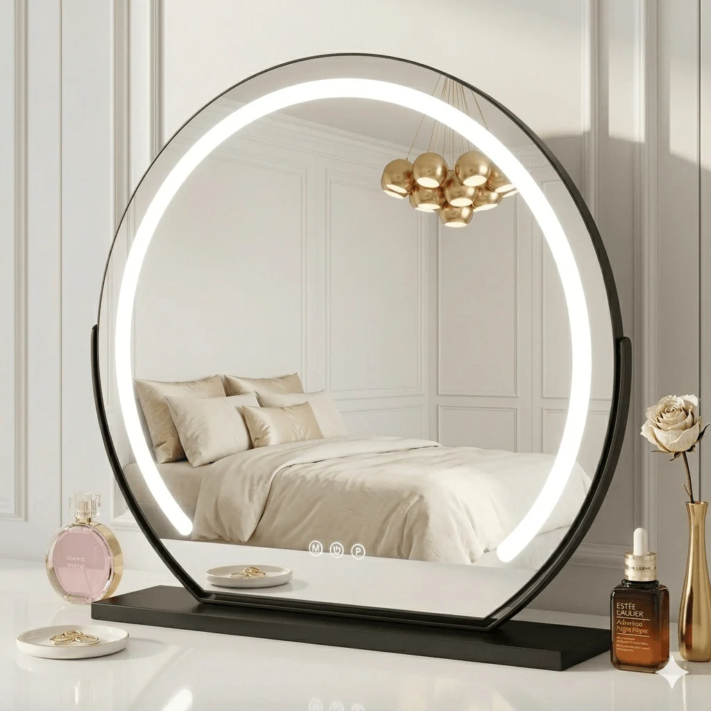 Elara LED Vanity Mirror Black - Image 3