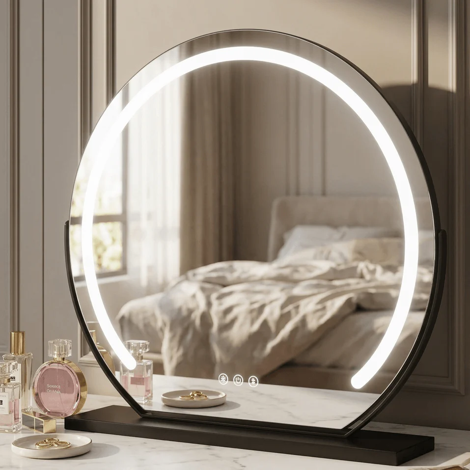 Elara LED Vanity Mirror Black - Image 4