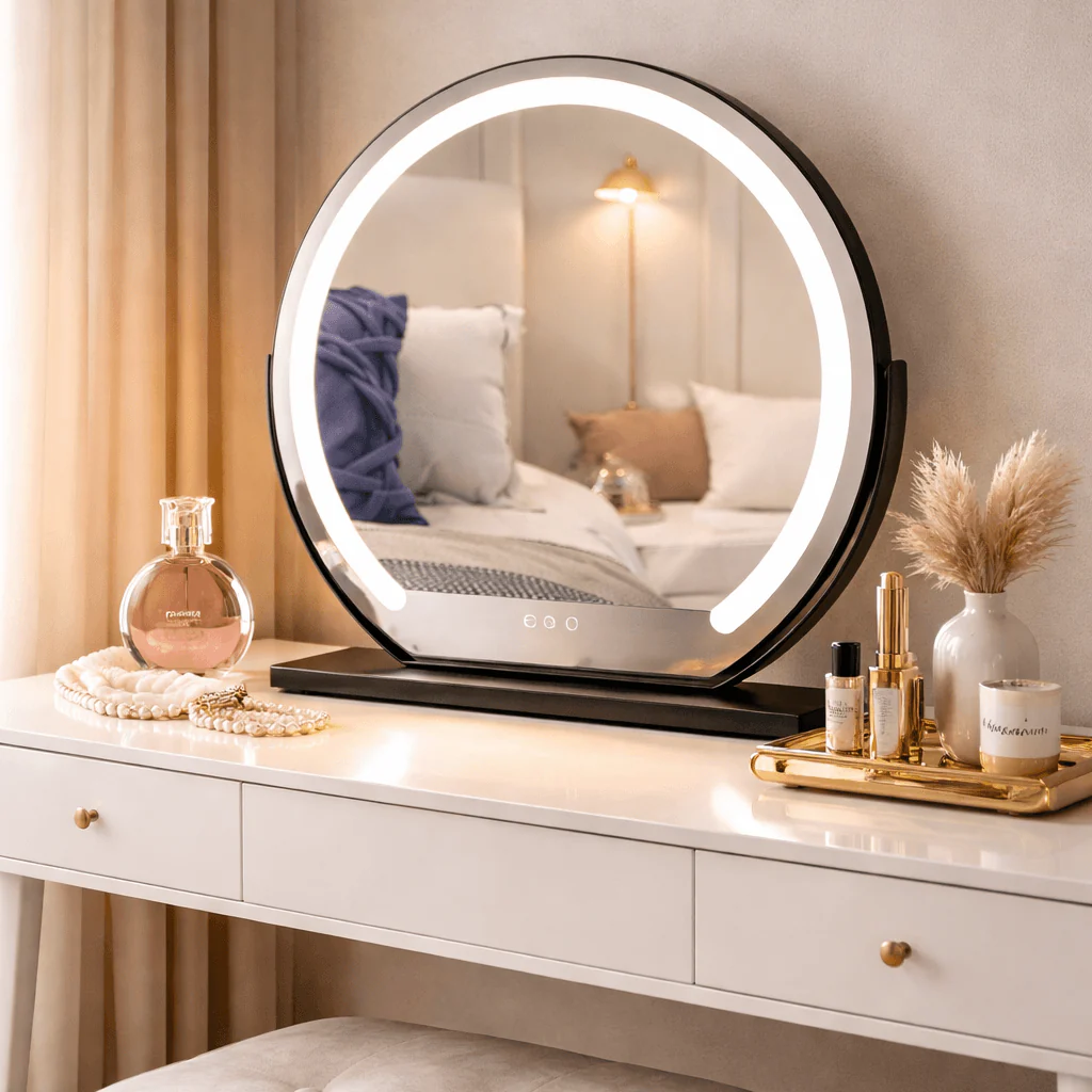 Elara LED Vanity Mirror Black - Image 6