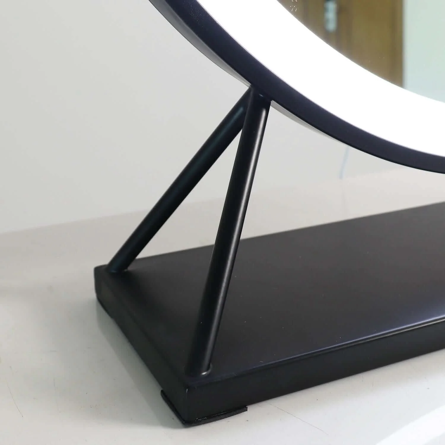 Grace Round Hollywood Mirror Black 60x67cm - Image 13