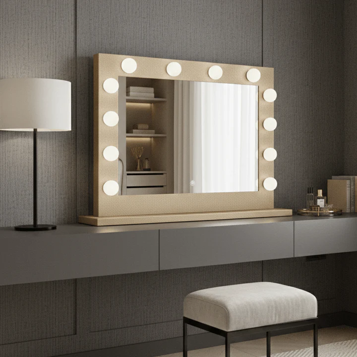 Jolie Gold Hollywood Mirror 80 x 60cm - Image 3
