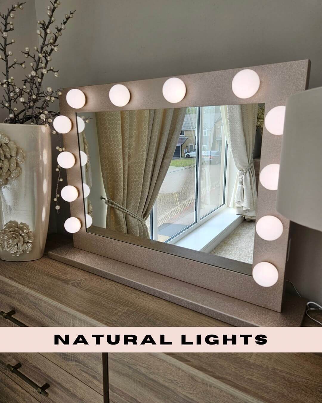 Jolie Gold Hollywood Mirror 80 x 60cm - Image 9