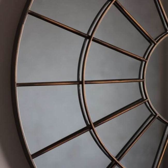 Large Round Chic Window Mirror - Image 5