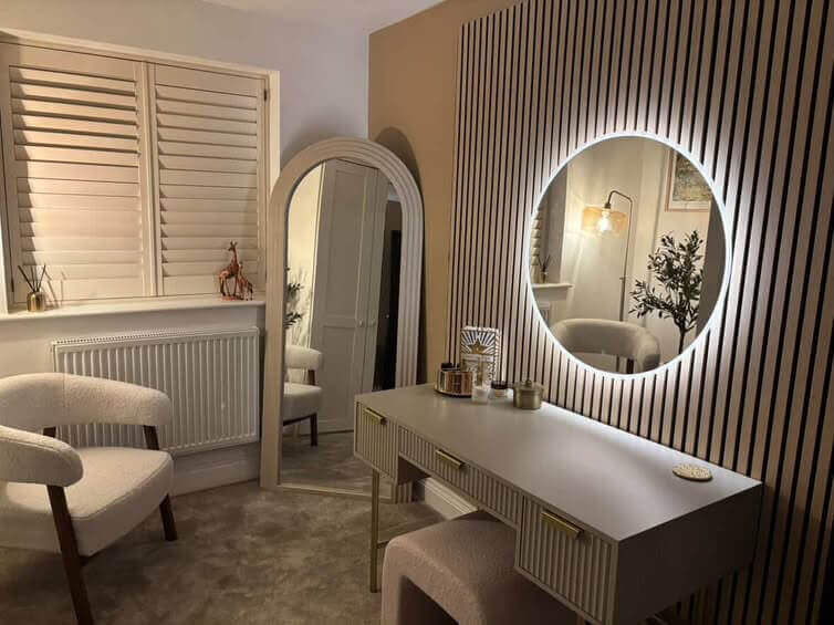 Ava Round Wall Mounted Mirror 80cm - Image 10