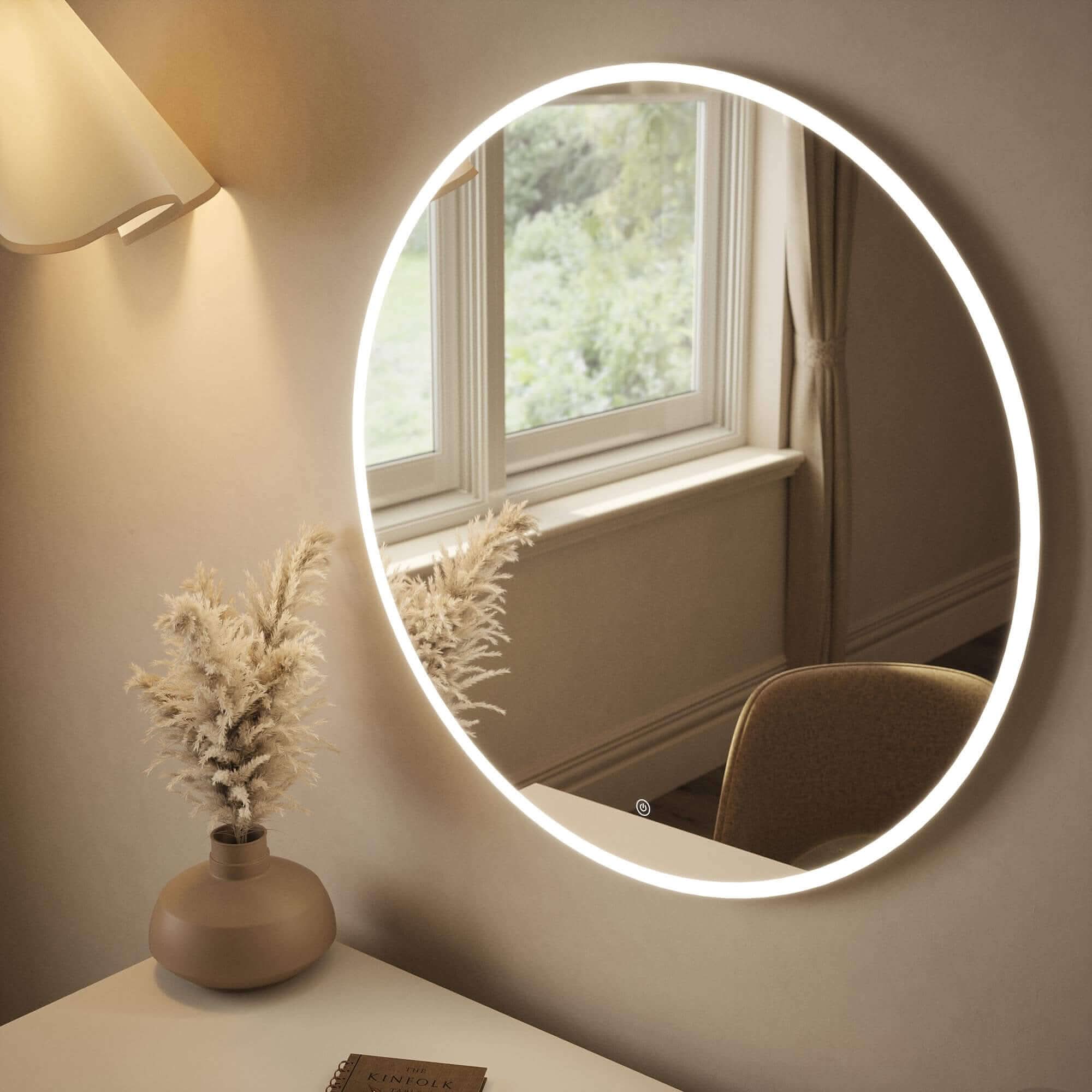 Ava Round Wall Mounted Mirror 80cm - Image 12