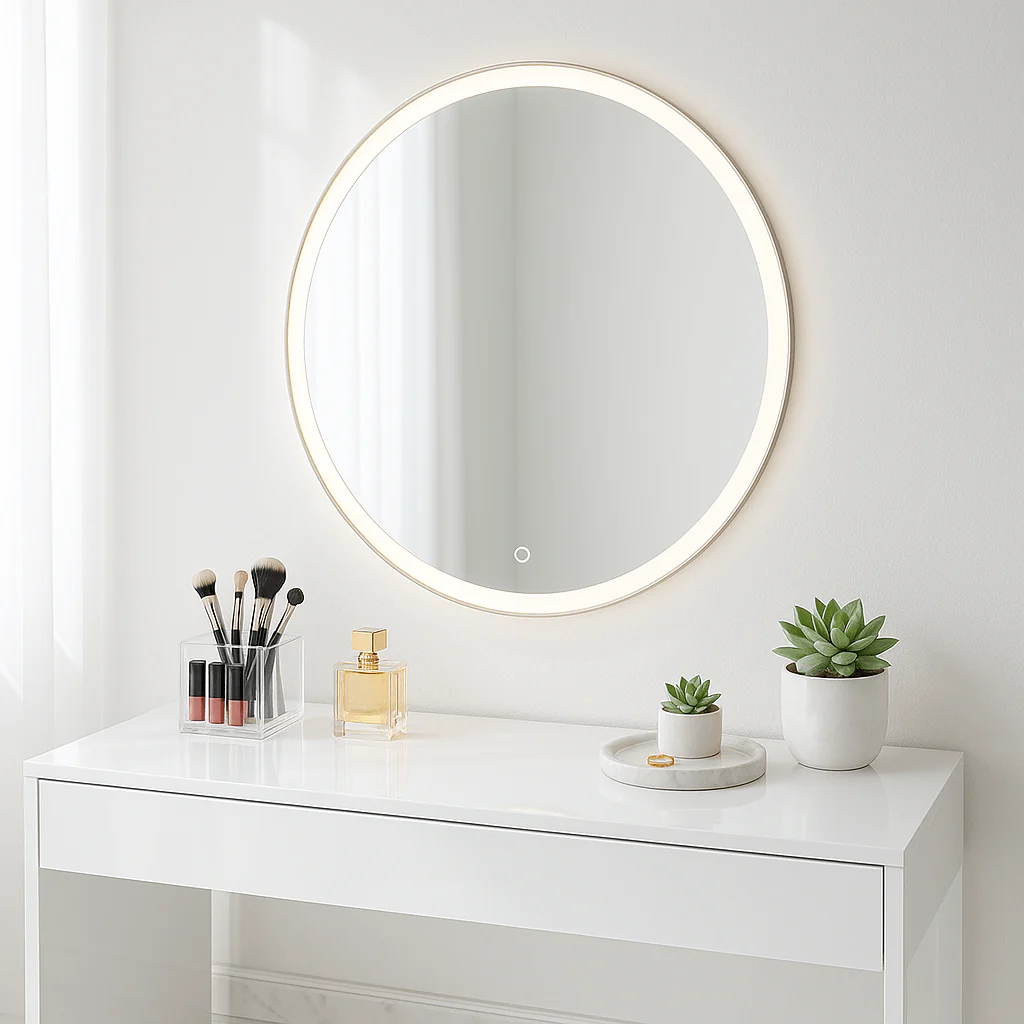 Ava Round Wall Mounted Mirror 80cm - Image 16