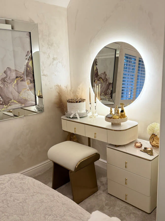 Ava Round Wall Mounted Mirror 80cm - Image 4