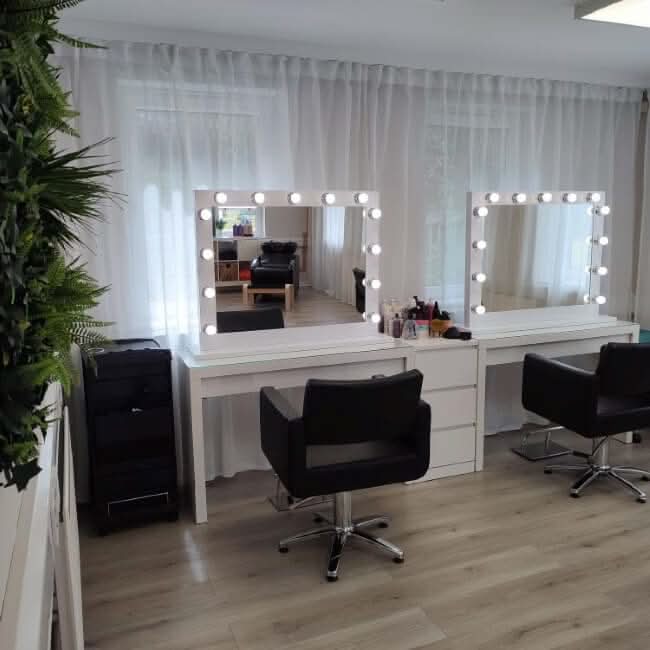 Audrey Hollywood Mirror White 100x80cm - Image 15