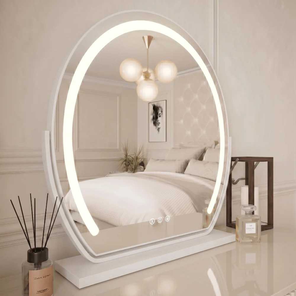 Mila LED Vanity Mirror White - Image 3