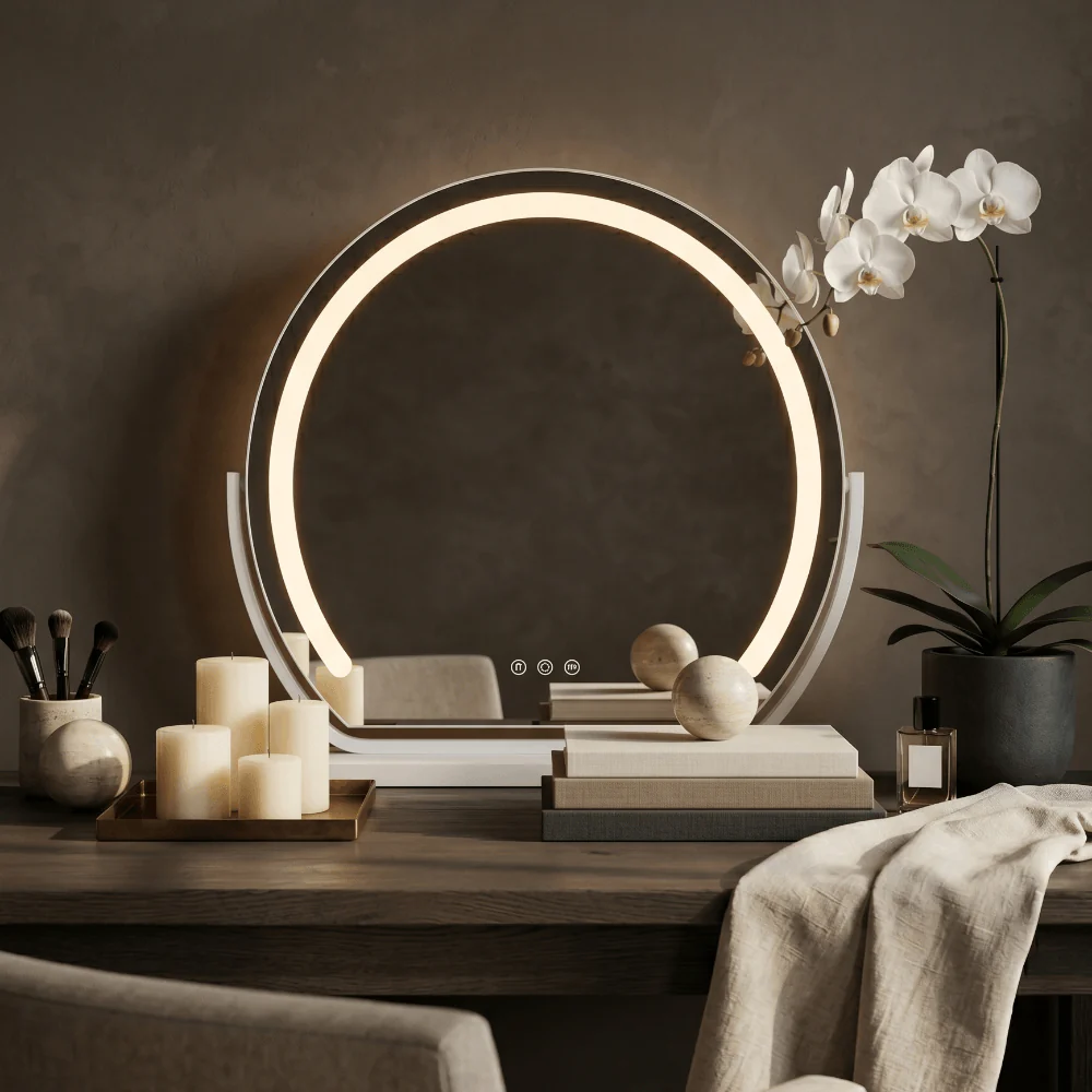 Mila LED Vanity Mirror White - Image 5