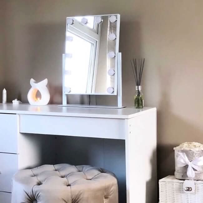 Olsen Hollywood Mirror White 47x37cm - Image 12