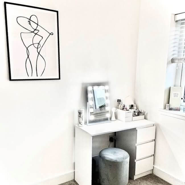 Olsen Hollywood Mirror White 47x37cm - Image 15