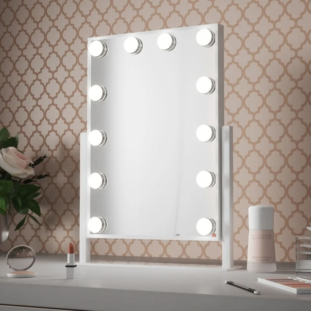 Olsen Hollywood Mirror White 47x37cm - Image 5