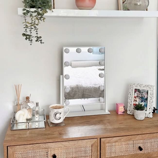 Olsen Hollywood Mirror White 47x37cm - Image 8