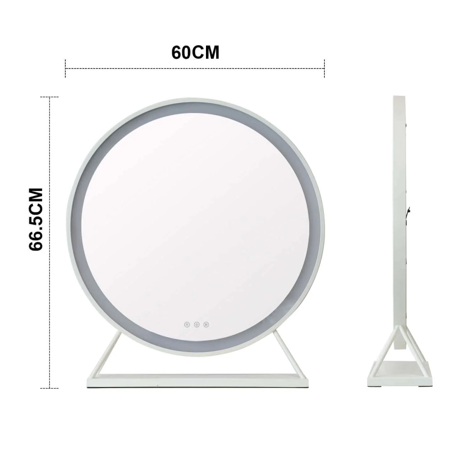 Marilyn Round Hollywood Mirror White 60x67cm - Image 14