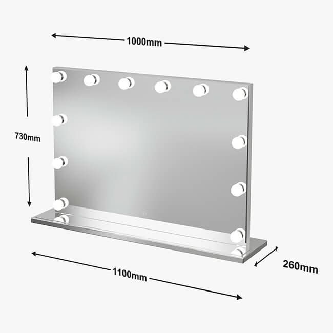 Scarlett Large Hollywood Mirror 100x70cm - Image 17