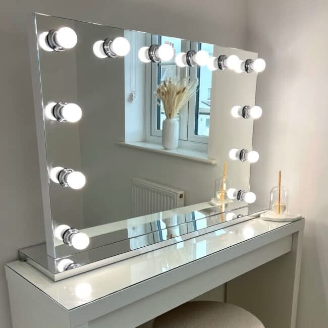 Scarlett Large Hollywood Mirror 100x70cm - Image 8
