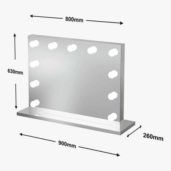 Houston Bluetooth Hollywood Mirror 80x60cm - Image 16