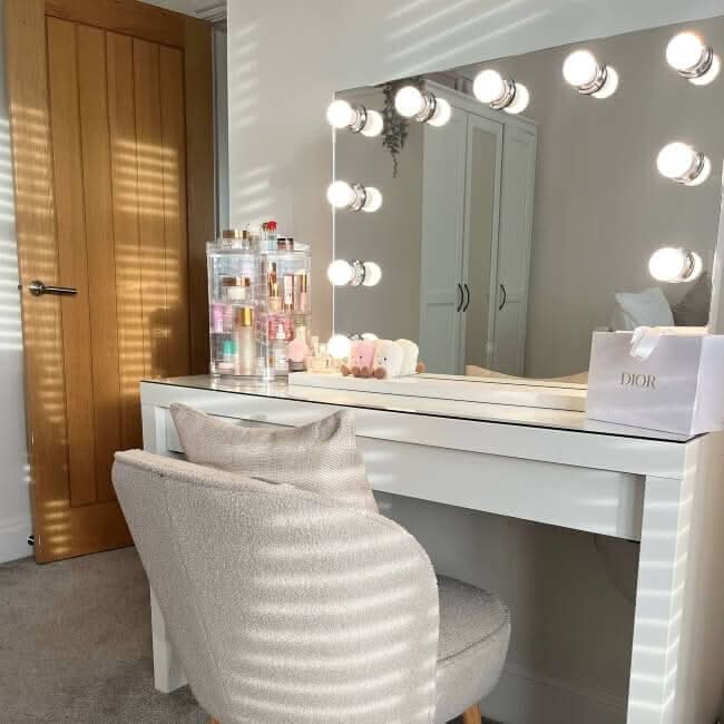Hepburn Hollywood Mirror 80x60cm - Image 4